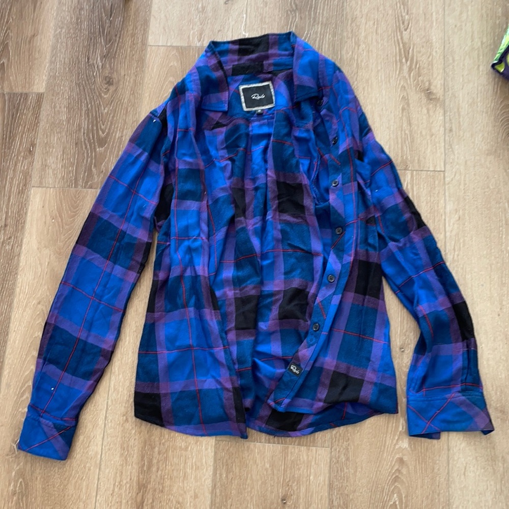 Rails plaid button down